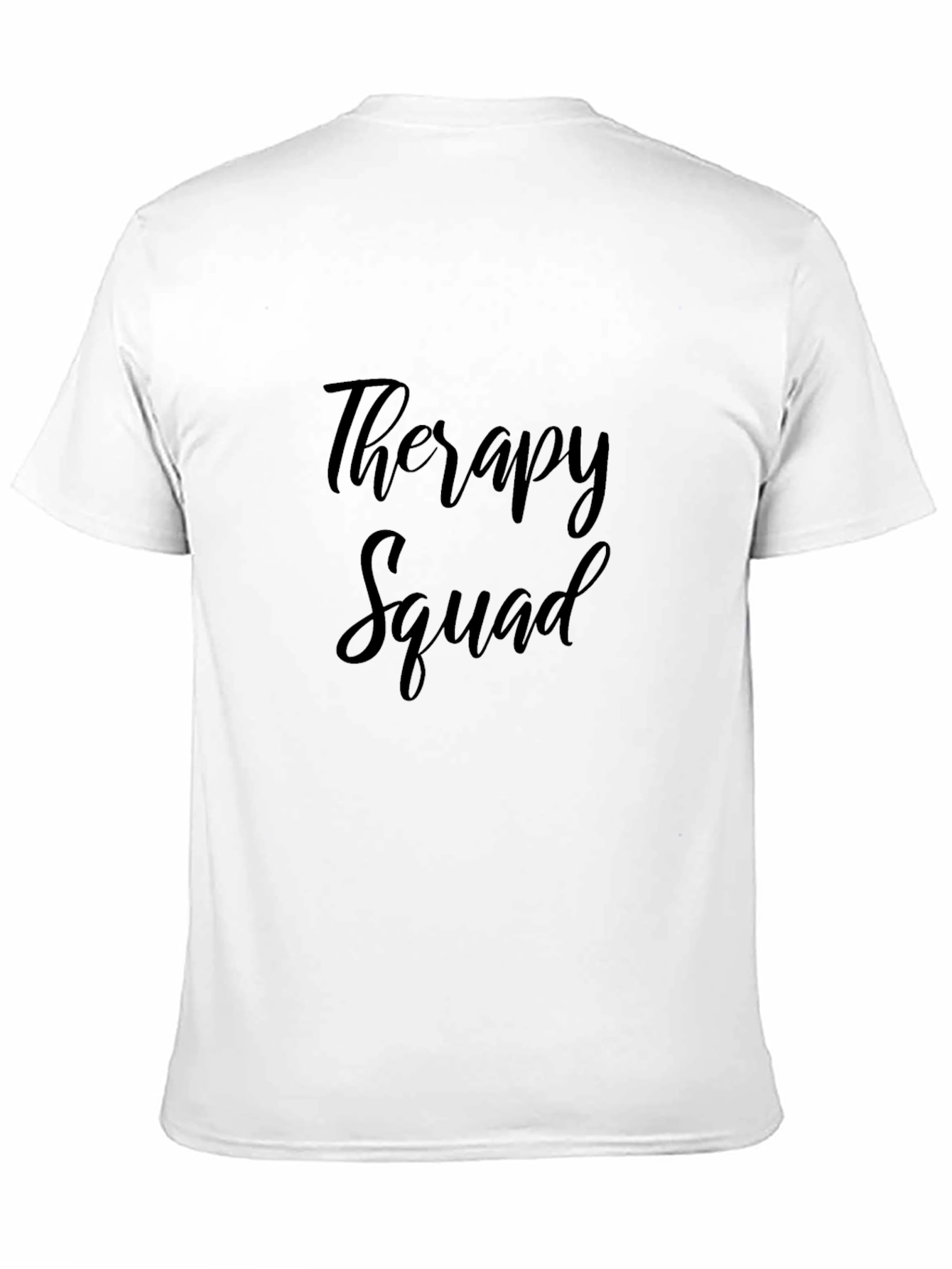 Therapy Squad Black Cotton T-Shirt