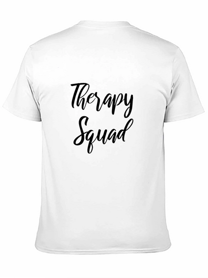 Therapy Squad Black Cotton T-Shirt