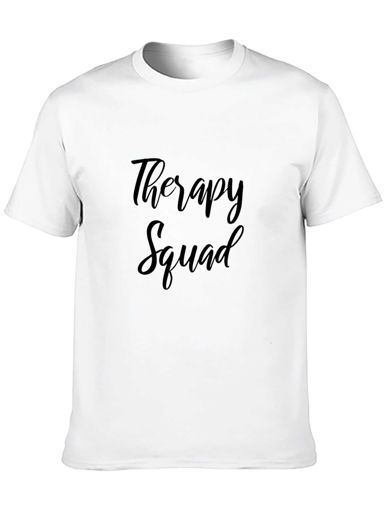 Therapy Squad Black Cotton T-Shirt