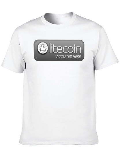 Litecoin Accepted Here Graphic Tee - Crypto T-Shirt