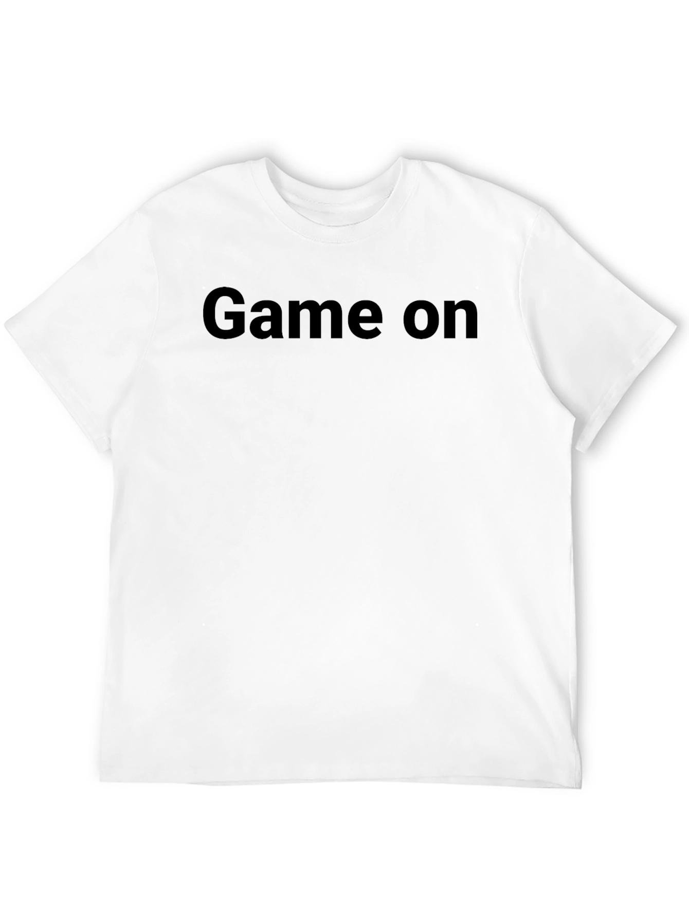 Game On T-Shirt - Black Crew Neck Tee