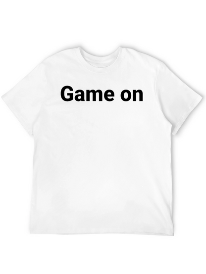 Game On T-Shirt - Black Crew Neck Tee