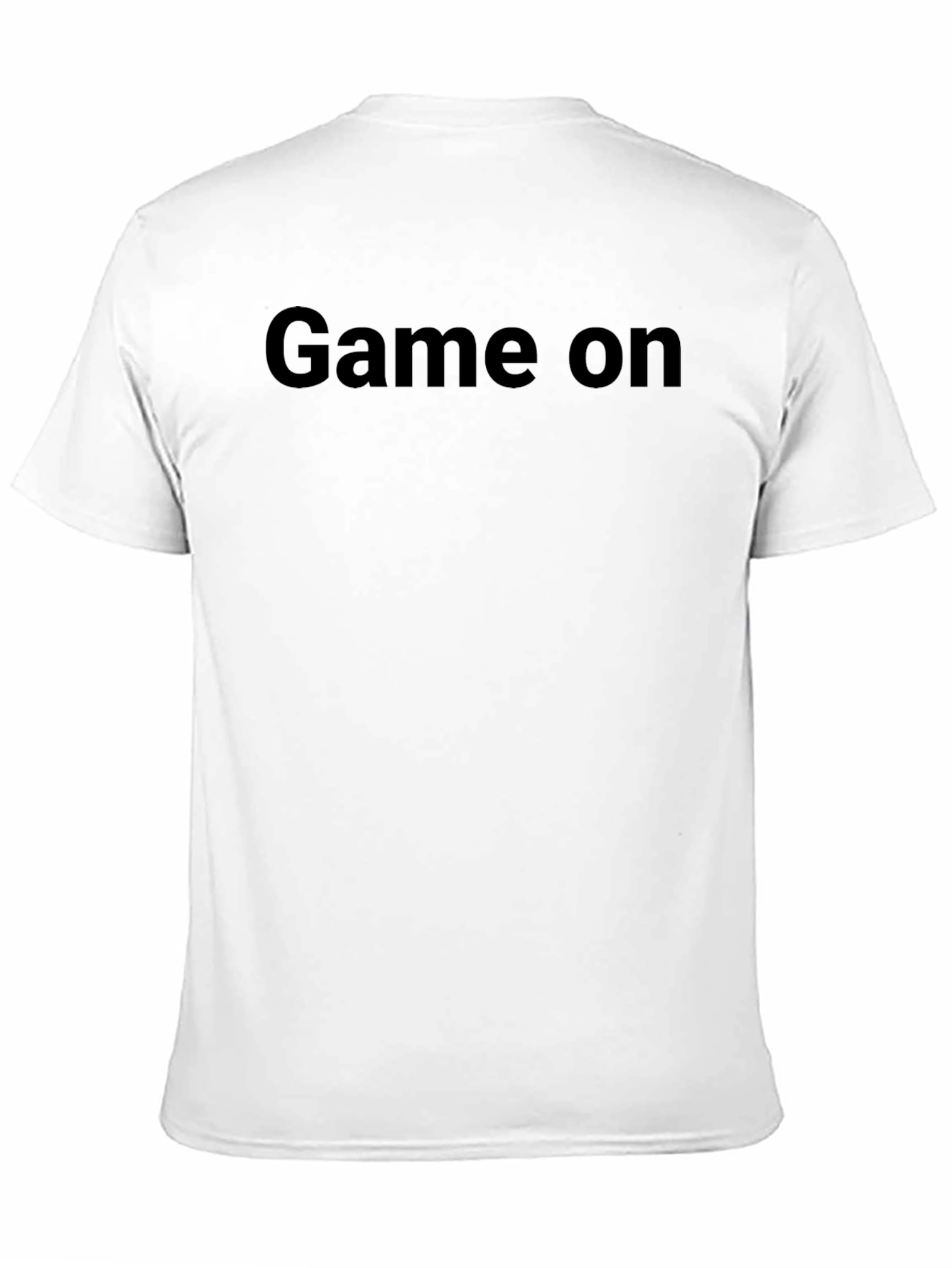 Game On T-Shirt - Black Crew Neck Tee