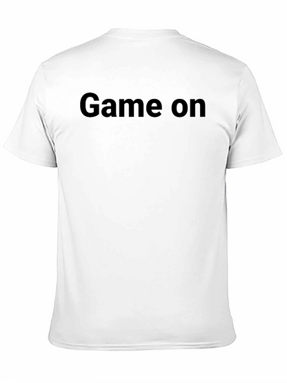 Game On T-Shirt - Black Crew Neck Tee