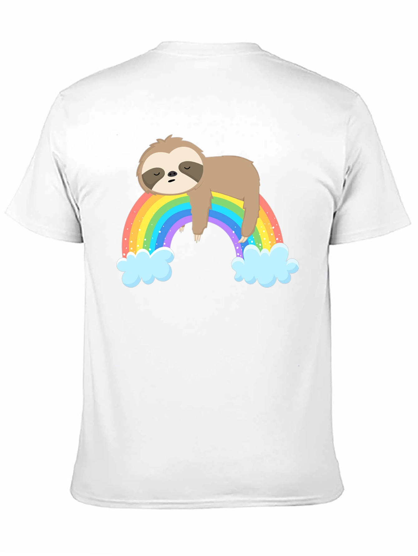 Lazy Sloth on Rainbow T-Shirt