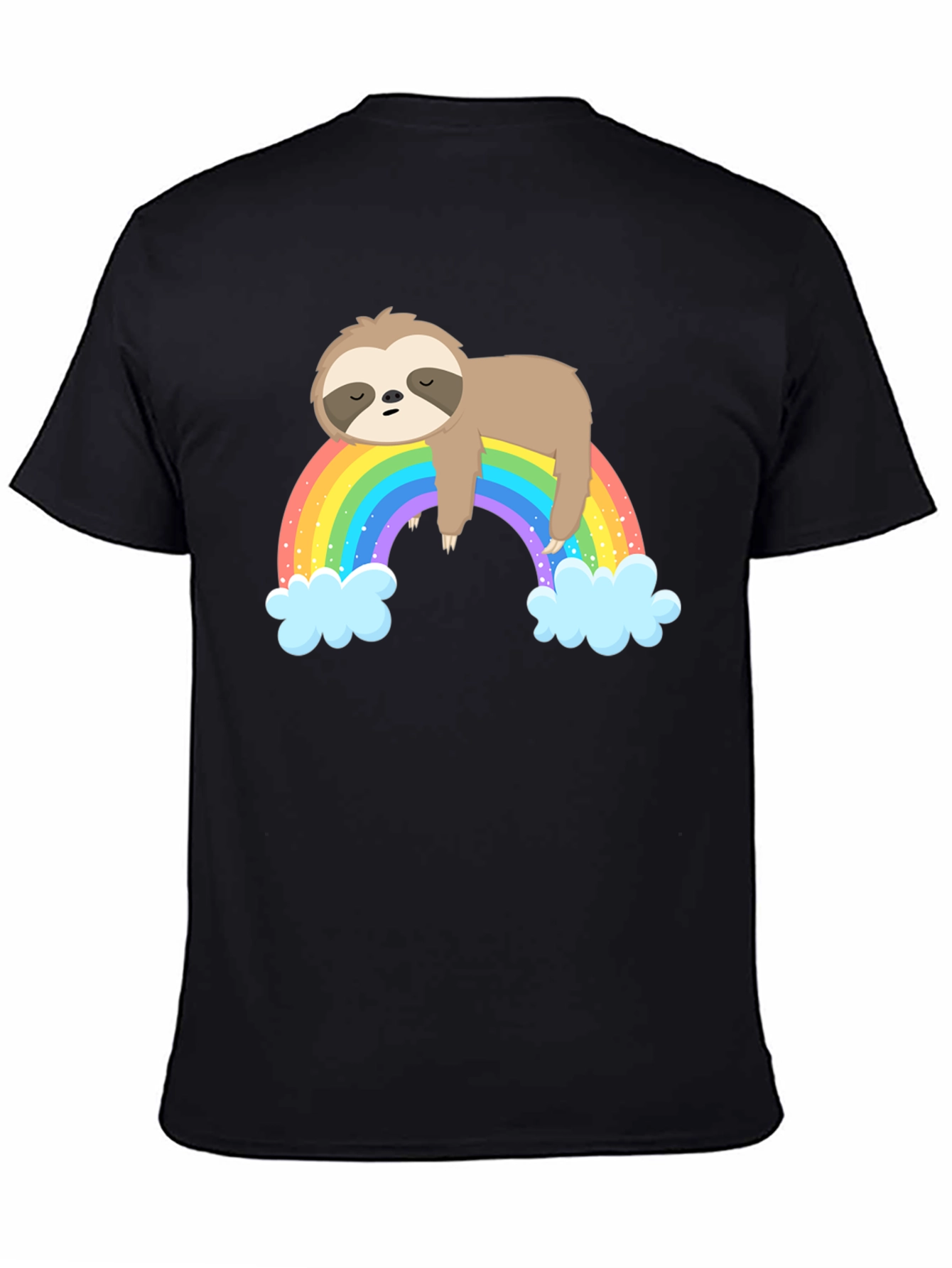 Lazy Sloth on Rainbow T-Shirt