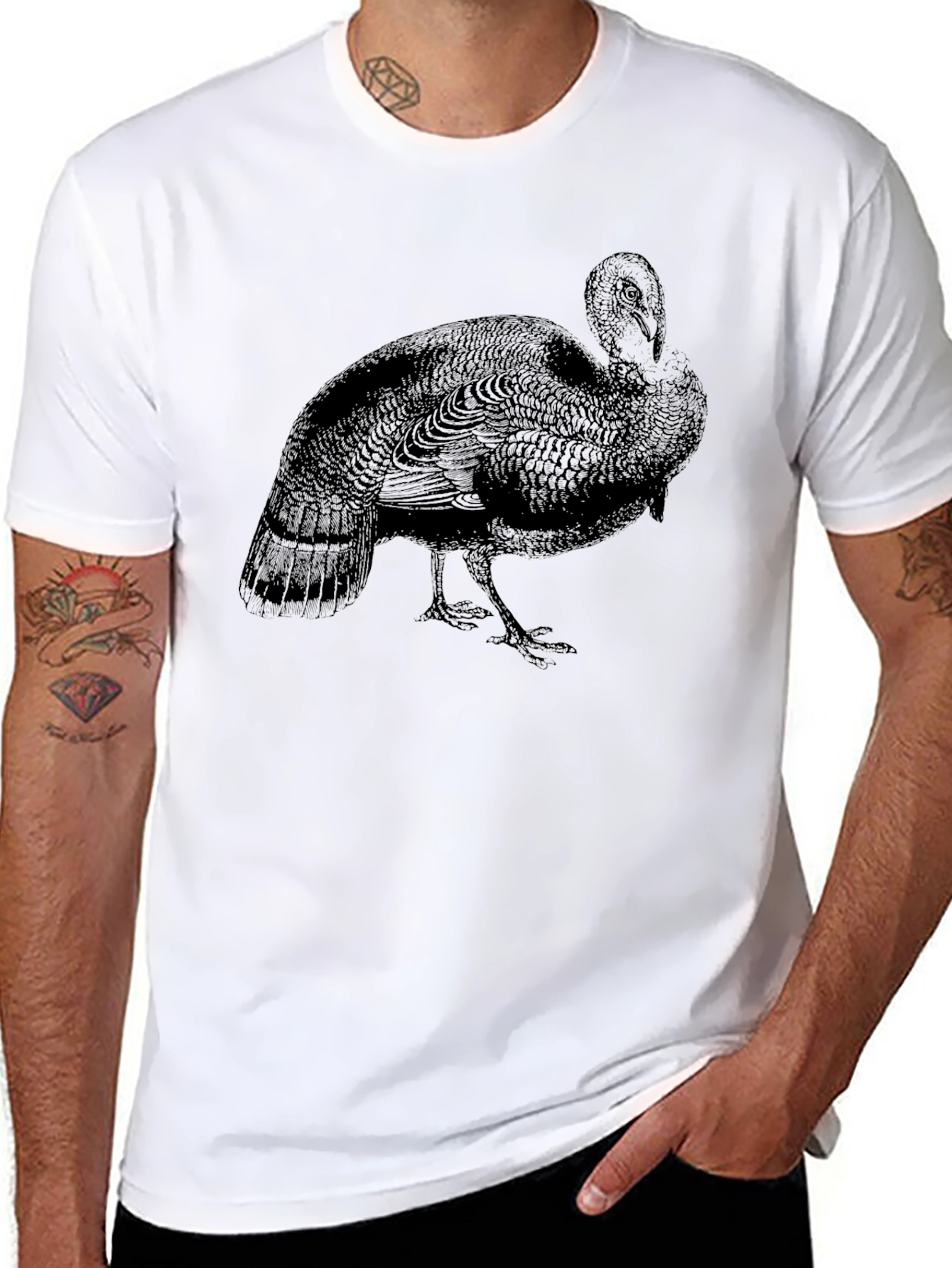 Turkey Graphic T-Shirt - Mens Black Tee
