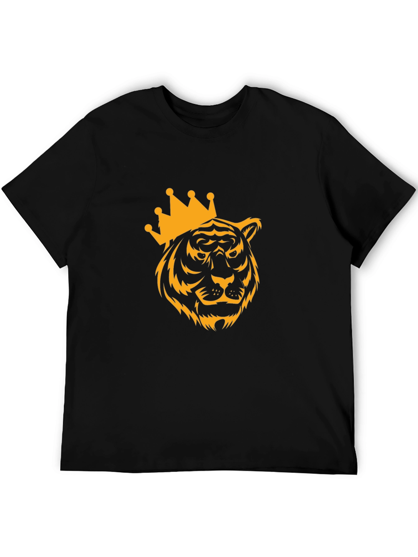 Tiger King Graphic Print Black T-Shirt