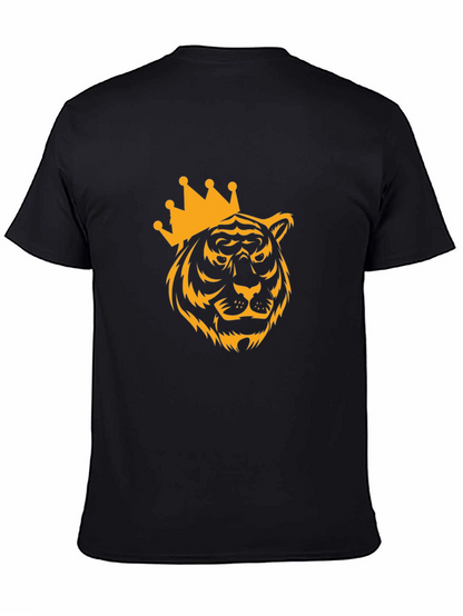Tiger King Graphic Print Black T-Shirt