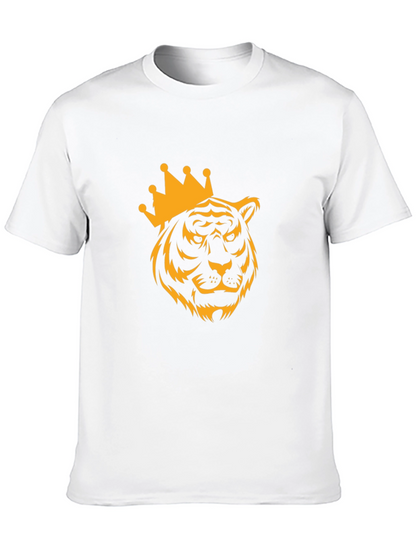 Tiger King Graphic Print Black T-Shirt
