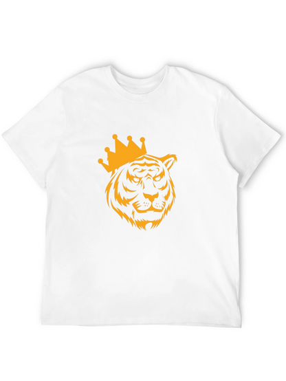Tiger King Graphic Print Black T-Shirt