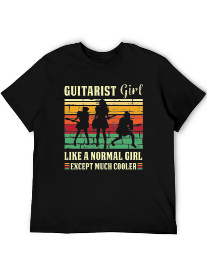 Guitarist Girl Tee: Rock & Roll Cool