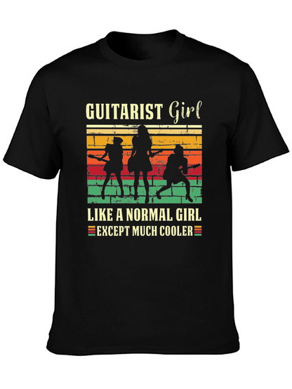 Guitarist Girl Tee: Rock & Roll Cool