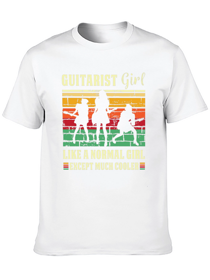 Guitarist Girl Tee: Rock & Roll Cool
