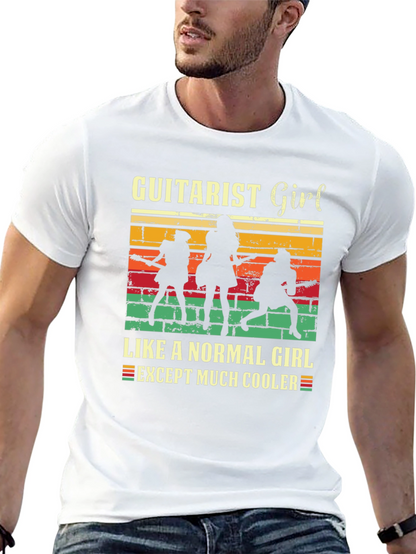 Guitarist Girl Tee: Rock & Roll Cool