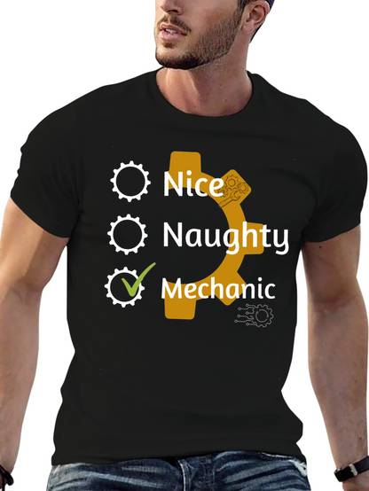 Nice Naughty Mechanic Graphic Tee