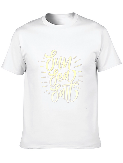 Sun Sea Salt Graphic Tee - Black Cotton T-Shirt