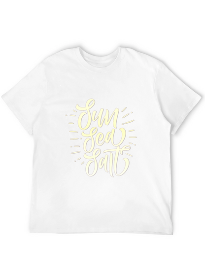 Sun Sea Salt Graphic Tee - Black Cotton T-Shirt