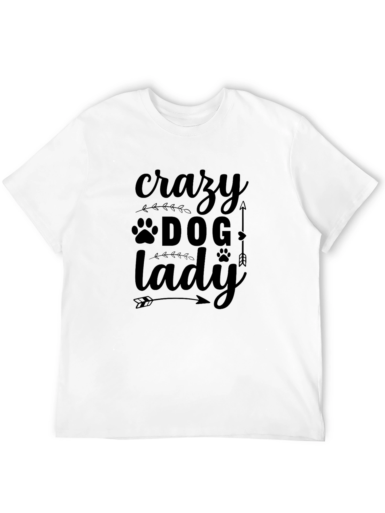 Crazy Dog Lady T-Shirt - Novelty Pet Lover Tee