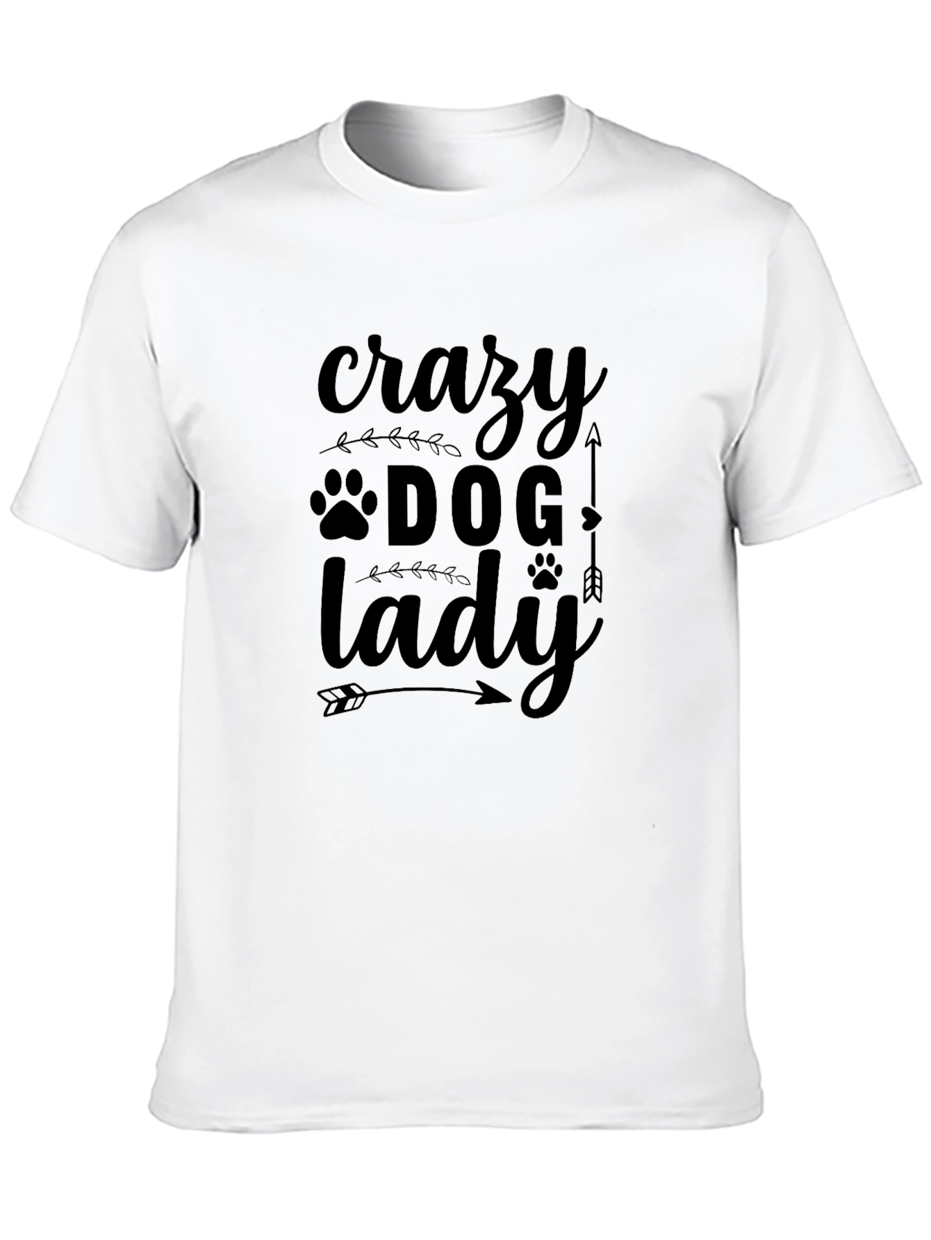 Crazy Dog Lady T-Shirt - Novelty Pet Lover Tee