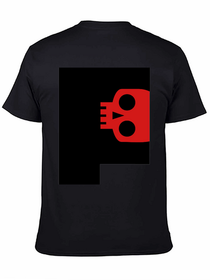 Skull Graphic Black T-Shirt - Modern Casual Style