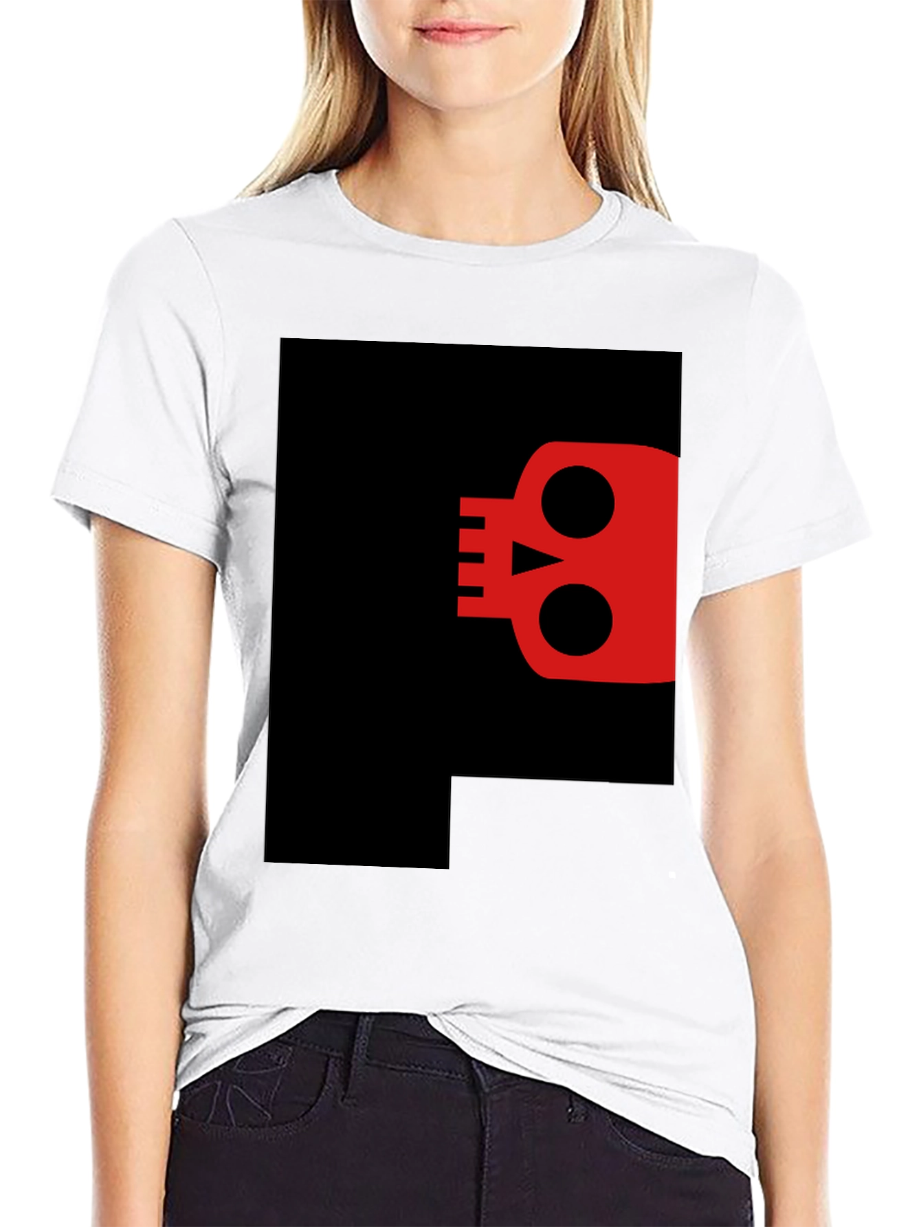 Skull Graphic Black T-Shirt - Modern Casual Style