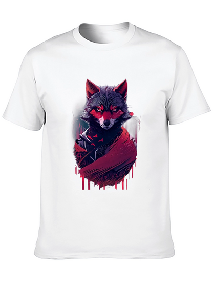 Urban Wolf Graphic Tee - Black Stylish T-Shirt