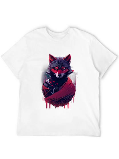 Urban Wolf Graphic Tee - Black Stylish T-Shirt