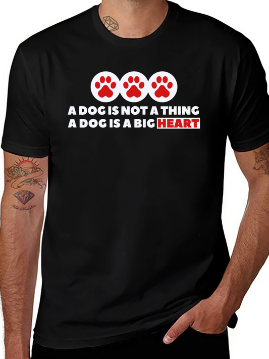 Dog Is Heart T-Shirt - Soft Cotton Tee for Dog Lovers