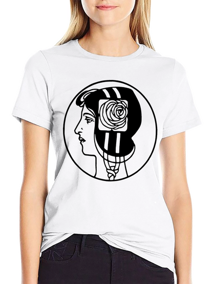 Woman Silhouette Art Nouveau Graphic T-Shirt