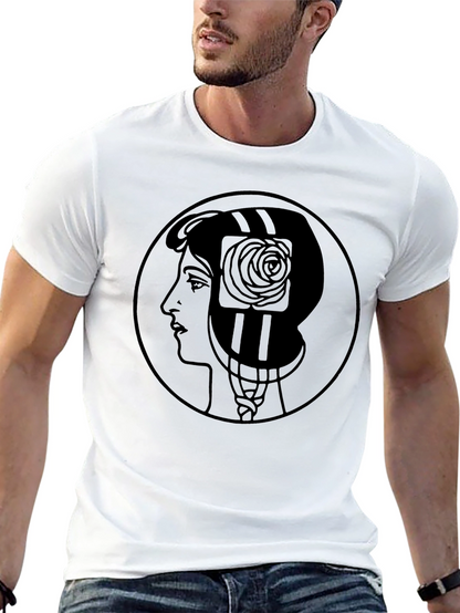 Woman Silhouette Art Nouveau Graphic T-Shirt