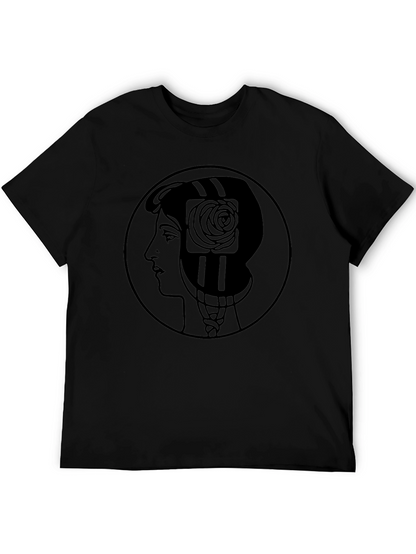 Woman Silhouette Art Nouveau Graphic T-Shirt