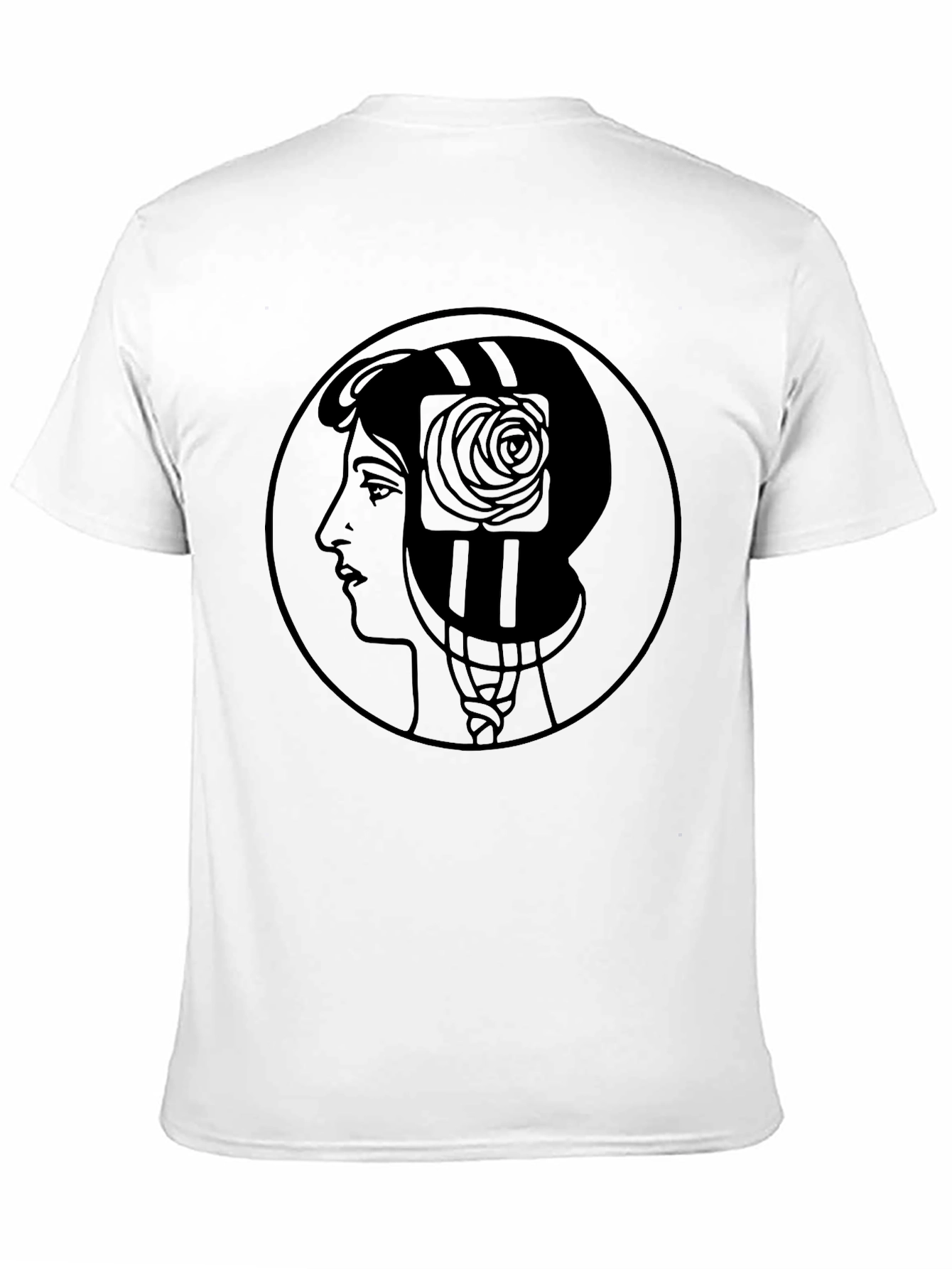Woman Silhouette Art Nouveau Graphic T-Shirt