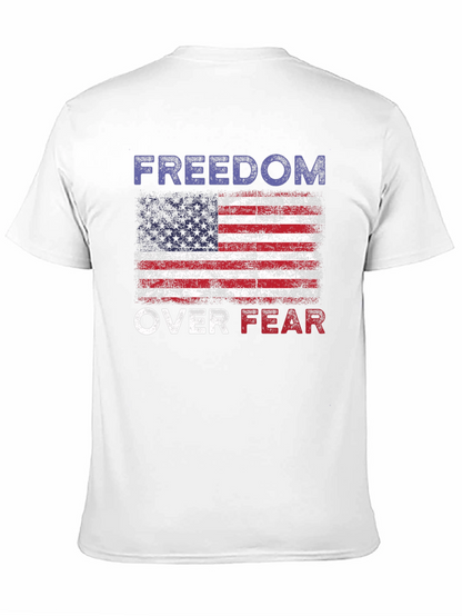 Freedom Over Fear American Flag T-Shirt