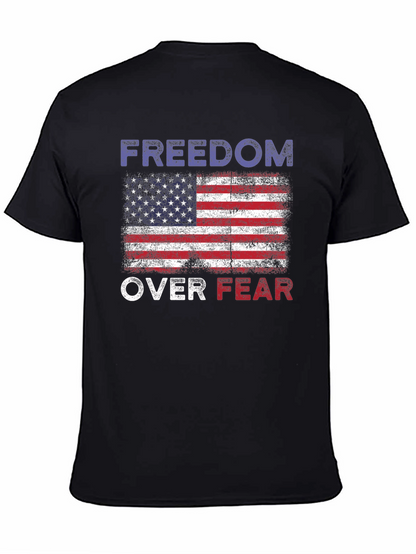 Freedom Over Fear American Flag T-Shirt