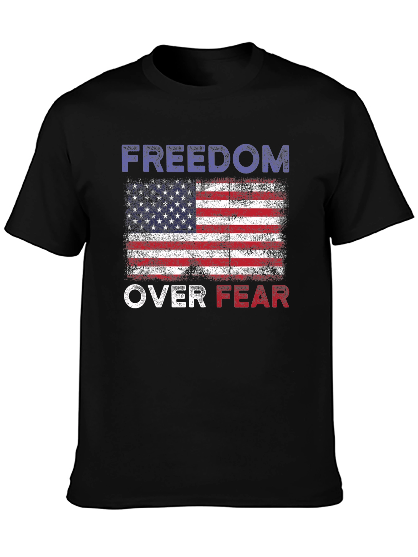 Freedom Over Fear American Flag T-Shirt