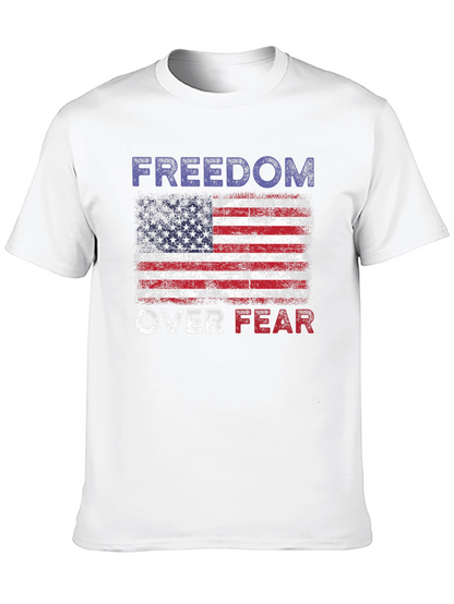 Freedom Over Fear American Flag T-Shirt