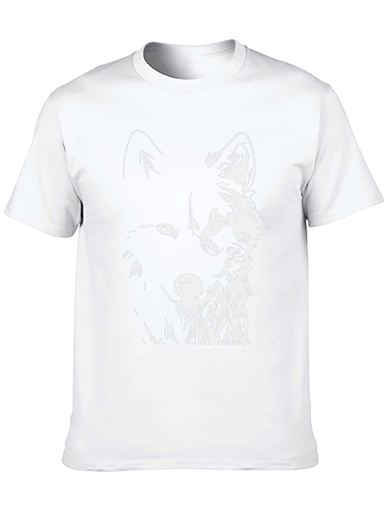Black Wolf Graphic Tee - Mens Casual Fashion