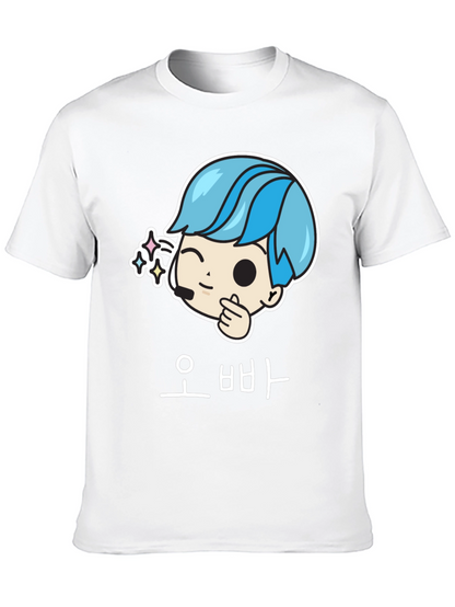 Oppa Korean T-Shirt - Kawaii K-Pop Style!