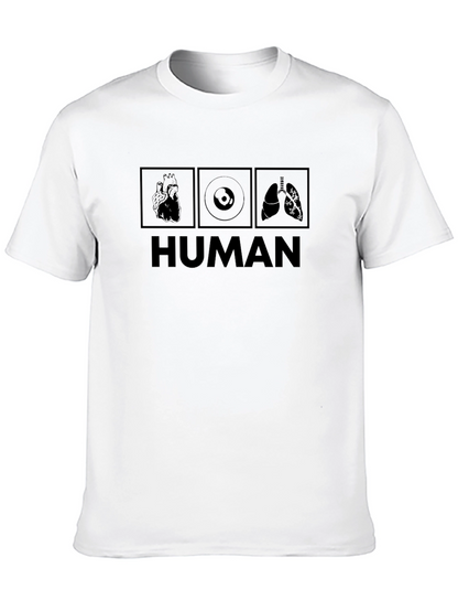 Human Anatomy T-Shirt: Heart Vinyl Lungs Design