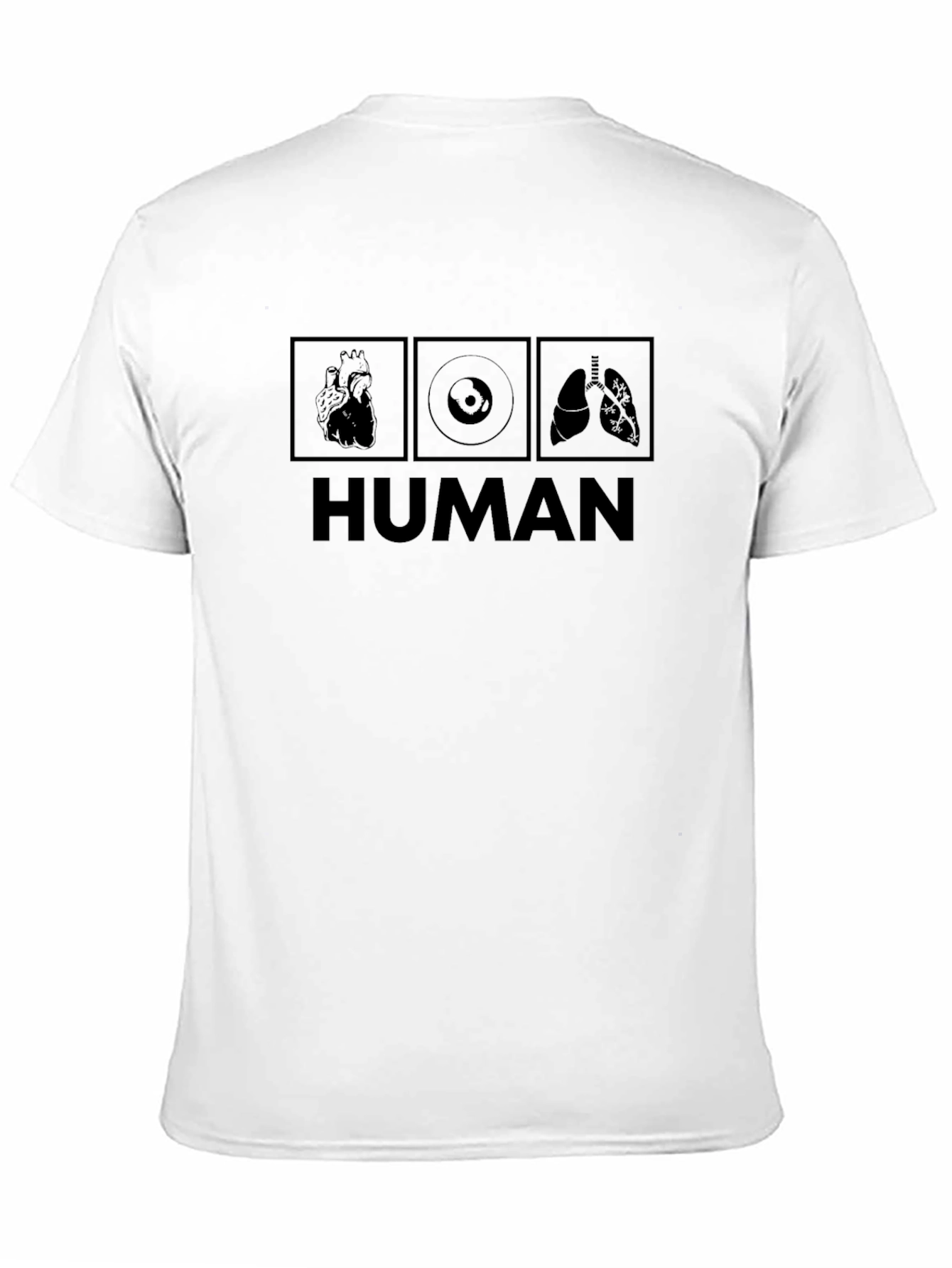 Human Anatomy T-Shirt: Heart Vinyl Lungs Design