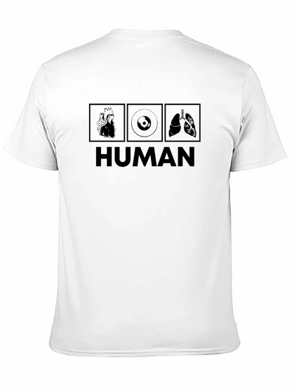 Human Anatomy T-Shirt: Heart Vinyl Lungs Design
