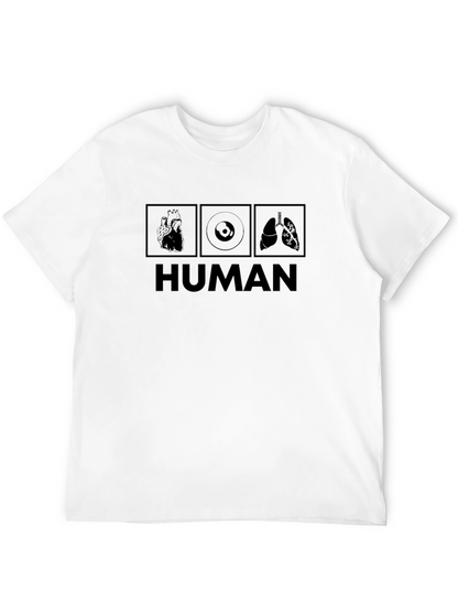 Human Anatomy T-Shirt: Heart Vinyl Lungs Design