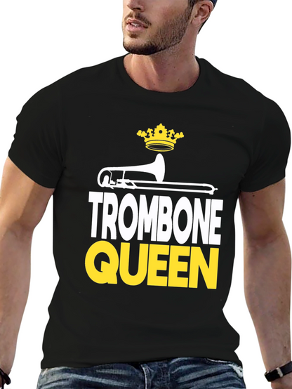Trombone Queen Graphic Tee - Band Lover Apparel