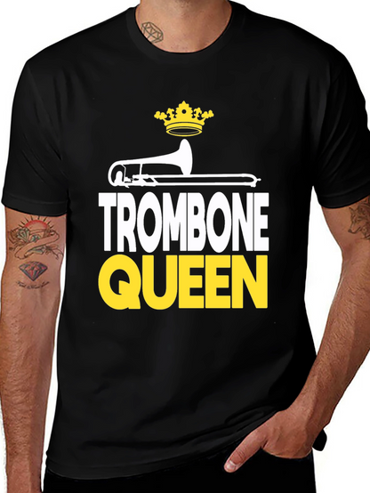 Trombone Queen Graphic Tee - Band Lover Apparel