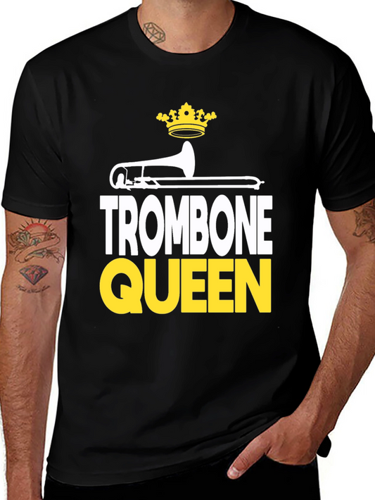 Trombone Queen Graphic Tee - Band Lover Apparel