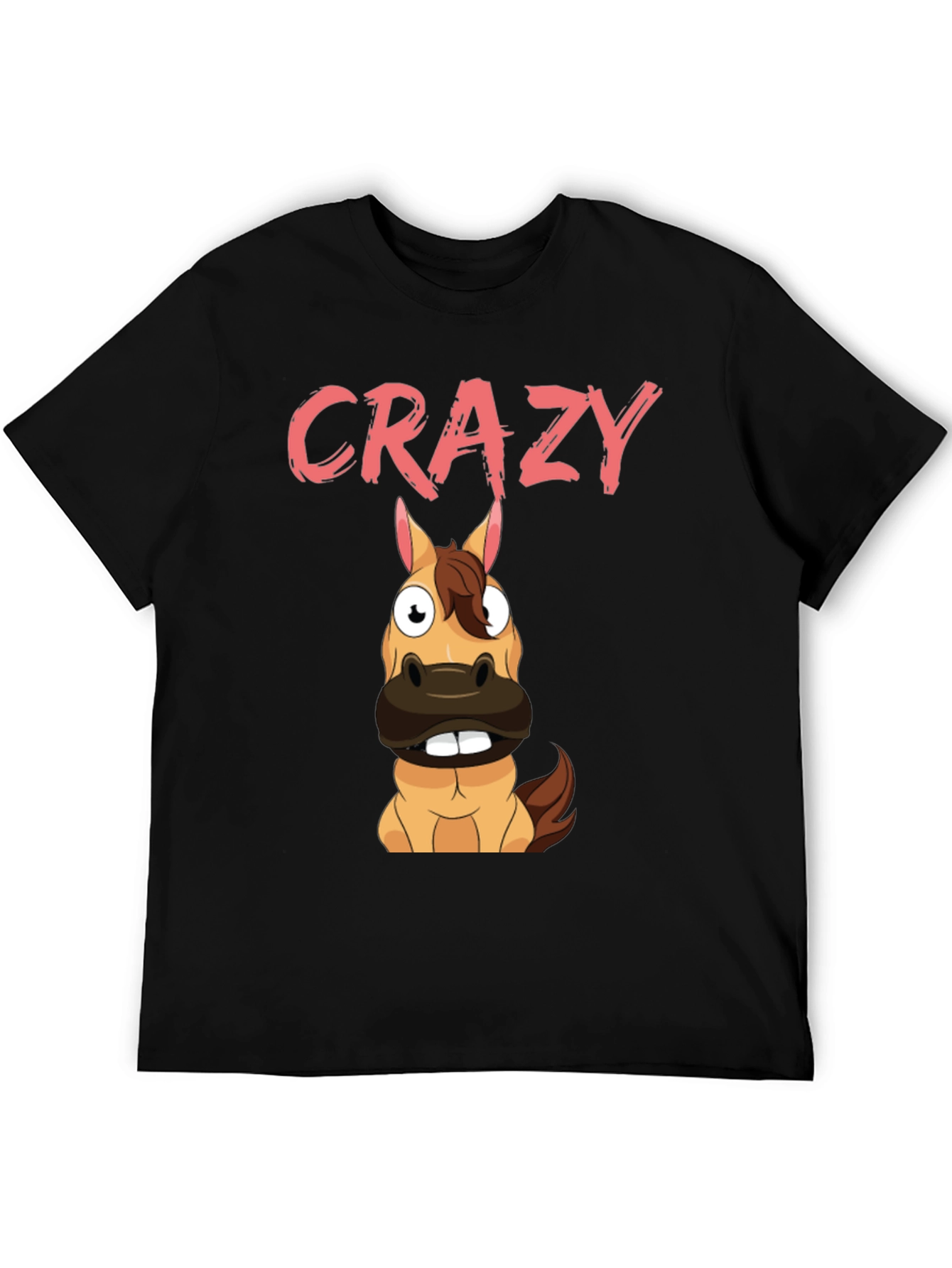 Crazy Horse Graphic Tee - Black Cotton Blend
