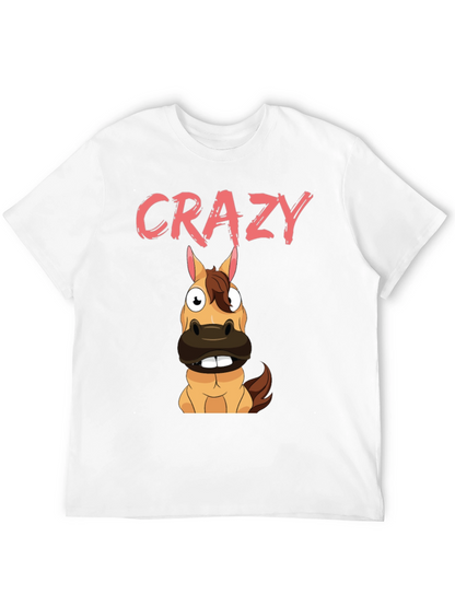 Crazy Horse Graphic Tee - Black Cotton Blend