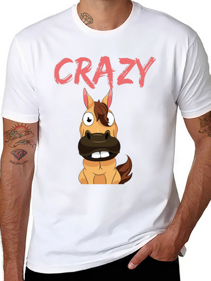 Crazy Horse Graphic Tee - Black Cotton Blend
