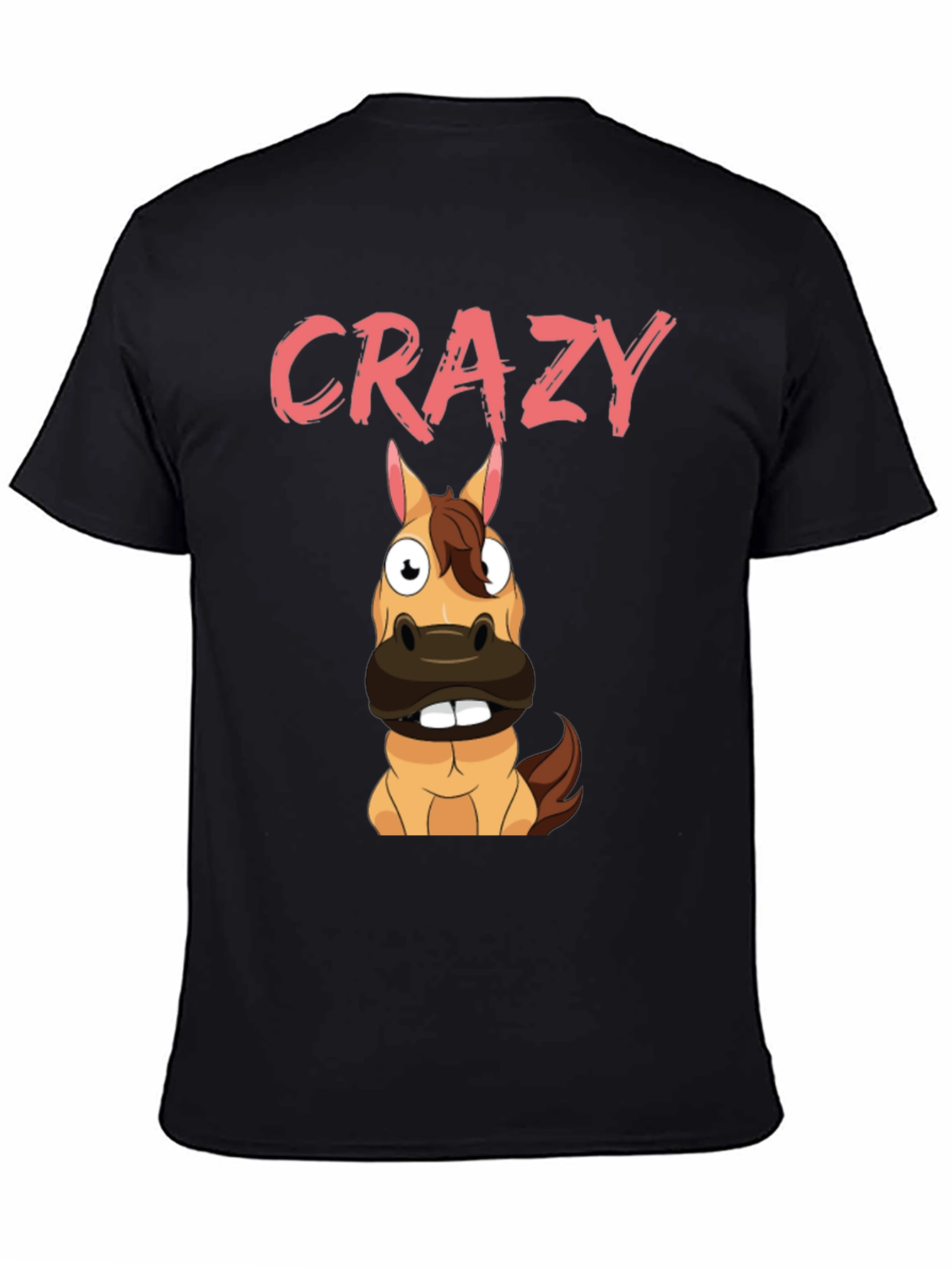 Crazy Horse Graphic Tee - Black Cotton Blend